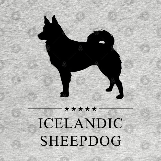 Icelandic Sheepdog Black Silhouette by millersye